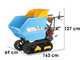 EuroMech EM500H-Dumper - Carretilla de orugas con motor - Caj&oacute;n Dumper - Capacidad 500 kg