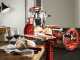 BERKEL B3- Cortadora de fiambre de volante con pedestal con cuchilla de acero al cromo de 300 mm - Roja