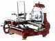 Berkel Tribute Roja - Cortadora de fiambre de volante con pedestal - Cuchilla de acero cromado de 300 mm