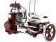 Berkel Tribute Roja - Cortadora de fiambre de volante con pedestal - Cuchilla de acero cromado de 300 mm