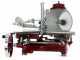 Berkel Tribute Roja - Cortadora de fiambre de volante con pedestal - Cuchilla de acero cromado de 300 mm