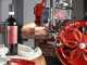 BERKEL B114 - Cortadora de fiambre de volante con pedestal - Cuchilla de acero al cromo de 320 mm - Roja