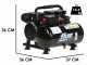 FIAC SUPERSILENT 6/1 - Compresor de aire el&eacute;ctrico port&aacute;til monof&aacute;sico silencioso, sin aceite - Motor 1 HP - 6 L