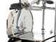 Berkel Tribute Negra - Cortadora de fiambre de volante con pedestal - Cuchilla de acero cromado de 300 mm