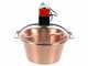 NuovaFac Cuoca Automatica - Caldero el&eacute;ctrico de cobre martillado de inducci&oacute;n - 14L - 30W