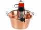 NuovaFac Cuoca Automatica - Caldero el&eacute;ctrico de cobre martillado de inducci&oacute;n - 14L - 30W