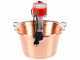 NuovaFac Cuoca Automatica - Caldero el&eacute;ctrico de cobre martillado de inducci&oacute;n - 9L - 5W