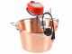 NuovaFac Cuoca Automatica - Caldero el&eacute;ctrico de cobre martillado de inducci&oacute;n - 9L - 5W