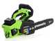 Greenworks GD48TCS - Electrosierra de bater&iacute;a 48V 2Ah - Espada de 30cm