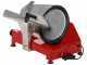 Celme ALFA 250 Rossa - Cortadora de fiambre con cuchilla de acero de 250 mm