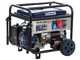 BullMach AMBRA 13800 E-3 - Generador el&eacute;ctrico de gasolina con ruedas y AVR 10 kW - Continua 9 kW Trif&aacute;sico + ATS