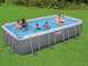 Bestway Power Steel Rectangular 56466 - 594 x 274 x 122 cm - Piscina desmontable