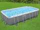 Bestway Power Steel Rectangular 56466 - 594 x 274 x 122 cm - Piscina desmontable