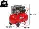 FIAC AB 100/268 - Compresor de aire el&eacute;ctrico monof&aacute;sico de correa - Motor 2 HP - 100 L