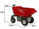 Blue Bird WB 500EH - Carretilla de bater&iacute;a - 48 V 32 Ah - Caja dumper con volteo hidr&aacute;ulico