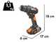 Worx WX100 - Taladro atornillador de bater&iacute;a - 20V/2Ah