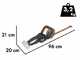 Worx Nitro WG263E - Cortasetos de bater&iacute;a - 20V/4Ah - Cuchilla de 57 cm