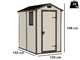 Keter Manor beis - Caseta de jard&iacute;n - Con ventana lateral - 130x192x198 cm