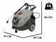 Comet New Scout 150 Classic - Hidrolimpiadora de agua caliente profesional - 150 bar m&aacute;x. - 540 l/h