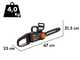 Worx Nitro WG350E - Electrosierra de bater&iacute;a 20V 4Ah - Espada de 30 cm