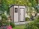 Keter Manor Pent beis - Caseta de jard&iacute;n - Con ventana delantera - 183.5x111x200.5 cm