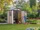Keter Manor beis - Caseta de jard&iacute;n - Con ventana lateral - 185x152x226 cm