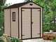 Keter Manor beis - Caseta de jard&iacute;n - Con ventana lateral - 185.8x236.8x227 cm