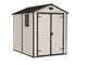 Keter Manor beis - Caseta de jard&iacute;n - Con ventana lateral - 185.8x236.8x227 cm