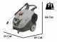 Comet New Scout 150 Extra - Hidrolimpiadora de agua caliente profesional - 150 bar m&aacute;x - 540 l/h