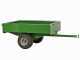 Francini FQ4 - Remolque de acero para tractor cortac&eacute;sped - 120x90(h 25 cm)