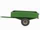 Francini FQ4 - Remolque de acero para tractor cortac&eacute;sped - 120x90(h 25 cm)