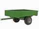 Francini FQ4 - Remolque de acero para tractor cortac&eacute;sped - 120x90(h 25 cm)