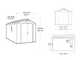 Keter Factor beis - Caseta de jard&iacute;n - Con ventana lateral - 256.5x331.5x243 cm