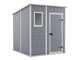 Keter Manor Pent gris - Caseta de jard&iacute;n - Con ventana delantera - 183.5x185x200 cm