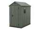 Keter Darwin verde - Caseta para herramientas - Con ventana lateral - 125.8x184.5x205.1 cm