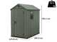 Keter Darwin verde - Caseta para herramientas - Con ventana lateral - 125.8x184.5x205.1 cm