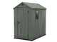 Keter Darwin verde - Caseta para herramientas - Con ventana lateral - 125.8x184.5x205 cm