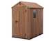 Keter Darwin marr&oacute;n - Caseta para herramientas - Con ventana lateral - 125x184.5x205 cm