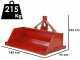 Francini PR 180 - Pala trasera hidr&aacute;ulica para tractor - de 180 cm - Capacidad 700Kg