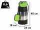 Ribimex PRPVC801MC3 - Bomba sumergible para pozos - 800 W - Aguas limpias
