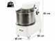 Mixer 5000 S Deluxe - Amasadora de espiral abatible - 40 kg 1 velocidad