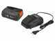 Gardena AquaBrush Universal 03/18V P - Limpiador de suelos de bater&iacute;a + Cepillo - con starter kit 18V - 2.5Ah