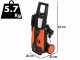 Black &amp; Decker PW1450TDL-QS - Hidrolimpiadora de agua fr&iacute;a - 105 bar - 426 l/h