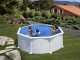 Gre Atlantis Redonda &Oslash;350 x 132cm - Piscina desmontable de acero