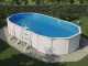 Gre Fidji Ovalada 730x375x120cm - Piscina desmontable de acero