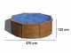 Gre Pacific Redonda &Oslash;350 x 120 cm - Piscina desmontable de acero