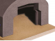 Linea VZ Vesuvio - Horno de le&ntilde;a de empotrar con c&aacute;mara de 56x61 cm - Capacidad de cocci&oacute;n 2 pizzas