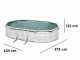Gre Finlandia Ovalada 610x375x120cm - Piscina desmontable de acero