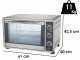 DCG MBS55 - Horno ventilado inox LT 55 2200 W