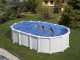 Gre Haiti Ovalada 610x375x132 cm - Piscina desmontable - Postes enterrados